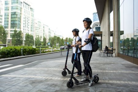 elektrisch steppen in de stad